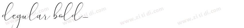 degular bold字体转换